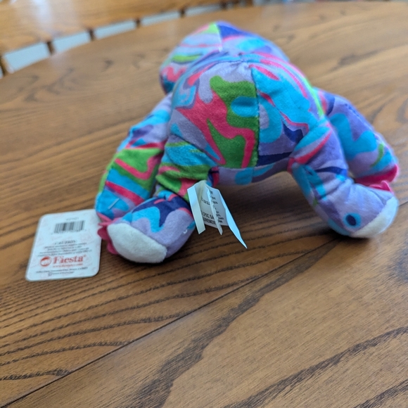 Fiesta plush psychedelic 6.5 inch sloth. The Name is Vernon. - Picture 3 of 7